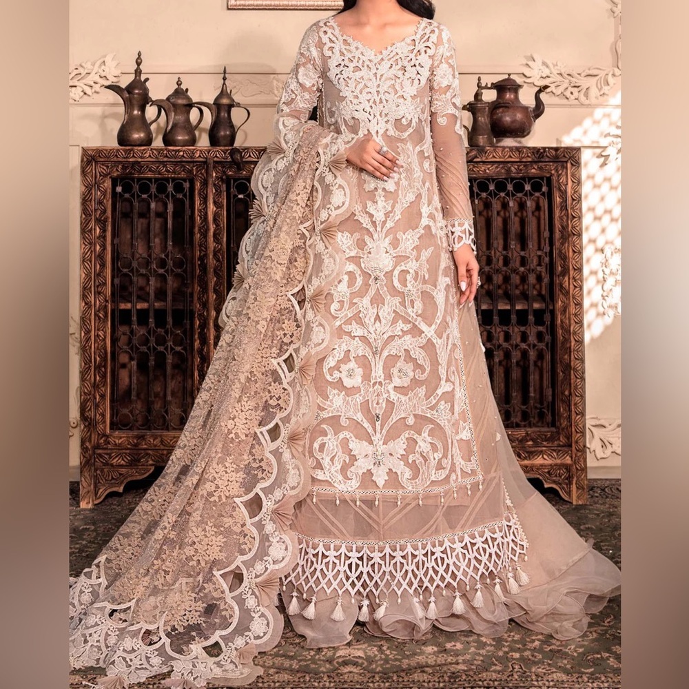Pakistani Designer María B. Embroidered formal outfit